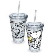 Peanuts Snoopy and Woodstock Walking Acrylic Travel cup